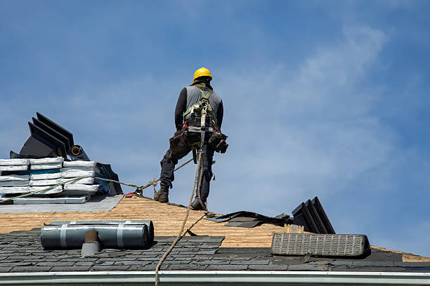 Professional Gutter Installation technician working in Summerdale, PA